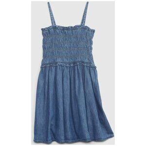 Gap Kids Smocked Denim Dress with Washwell
